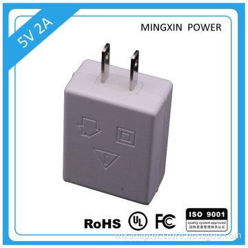 5v2a us plug usb powe adapter for mobile power supply